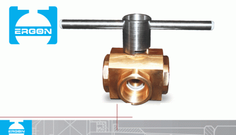 Three-Way Ball Valves For Petrol With Threaded Ends